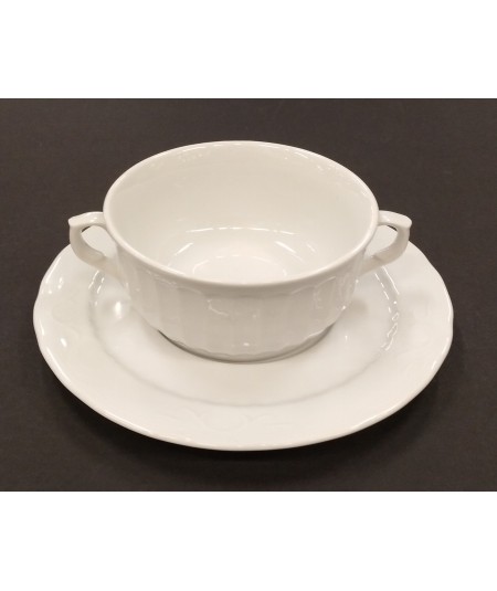 TAZA CONSOME CON PLATO SEVILLA BLANCO