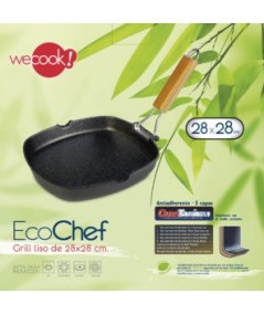 GRILL LISO ECOCHEF 28x28CM WECOOK!