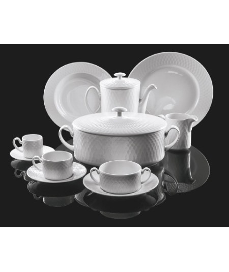 VAJILLA 57 PIEZAS BÁLTICO BLANCO PONTESA