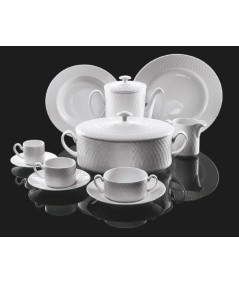 VAJILLA 57 PIEZAS BÁLTICO BLANCO PONTESA