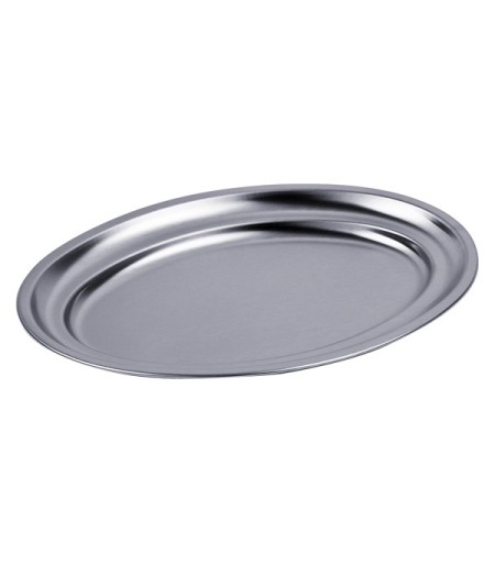BANDEJA OVAL ACERO INOX 35CM