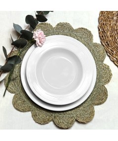 VAJILLA 57 PIEZAS IRIA BLANCO PONTESA 75281