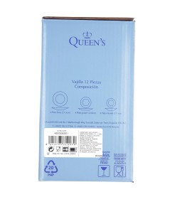 VAJILLA 12 PIEZAS JACOBEAN QUEEN´S