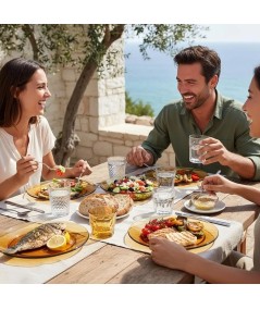 VAJILLA DURALEX ÁMBAR 18 PIEZAS HP-A300DF