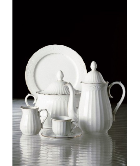 TAZA CONSOME CON PLATO SEVILLA FILO ORO PONTESA